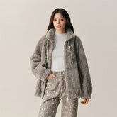 Women's Casual Stand-Collar Wool Jacket